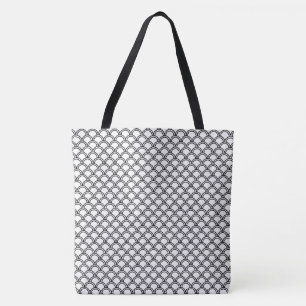 Abstract Black and white pattern  Tote Bag