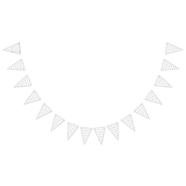 Abstract black and white pattern with repeating, s bunting  (All)