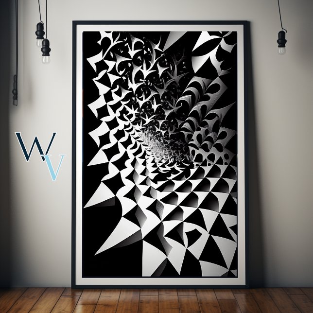 Abstract Black and White Poster (Creator Uploaded)