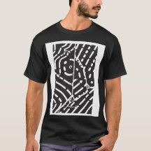 Abstract Black And White T-Shirt
