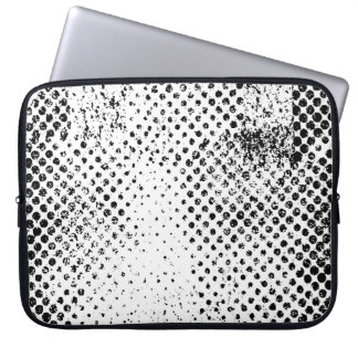 Abstract black and white vintage background. Monoc Laptop Sleeve