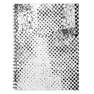Abstract black and white vintage background. Monoc Notebook