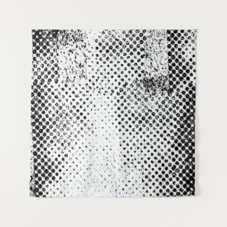 Abstract black and white vintage background. Monoc Tapestry