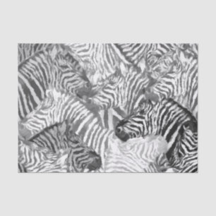 Abstract Black and White Zebra Art Tissue Paper