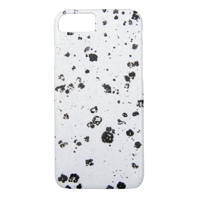 abstract black flecks on white Case-Mate iPhone case (Back)