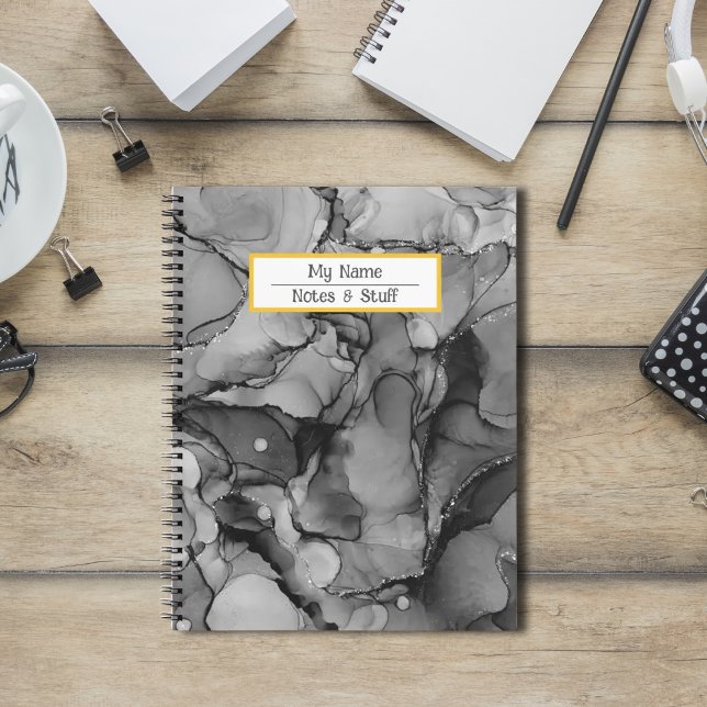 Abstract black ink Notebook (Creator Uploaded)