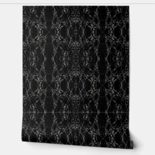 Abstract Black Marble Design Wallpaper