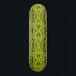 Abstract Black & Neon Green Lines - Customisable Skateboard<br><div class="desc">Abstract Warped Black & Bright Green Colour Lines - Customisable - Choose / add your favourite background colours !</div>