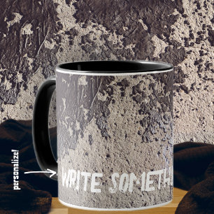Abstract black & white (cracked wall)  mug
