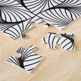 Abstract Black & White Jigsaw Puzzle