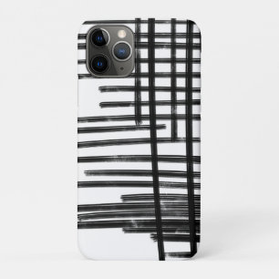 Abstract Black & White Lines Art - Scratches 2 iPhone 11 Pro Case