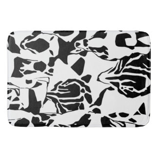 Abstract Black & White Mat