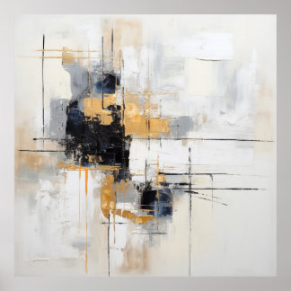 Abstract black white or poster