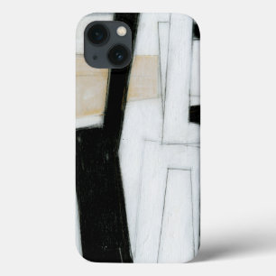 Abstract Black & White Painting iPhone 13 Case