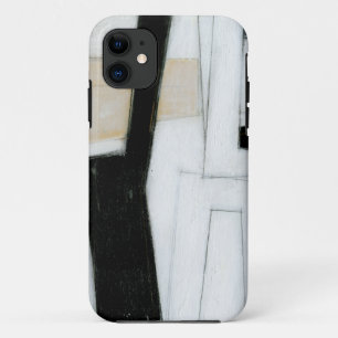 Abstract Black & White Painting iPhone 11 Case