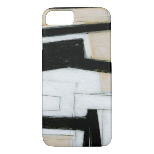 Abstract Black & White Painting iPhone 8/7 Case