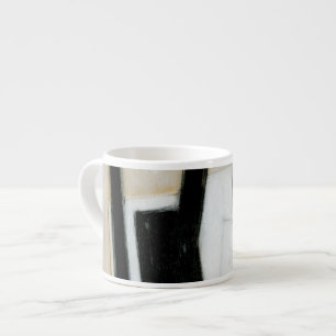 Abstract Black & White Painting Espresso Cup