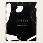 Abstract Black & White Planner Design<br><div class="desc">Modern abstract black and white design for your personalised planner. Select the ''Customise it'' button to personalise this design for yourself. Makes a great gift!</div>