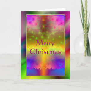 Abstract Blank Christmas Card