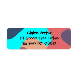 Abstract Blobs  Return Address Label