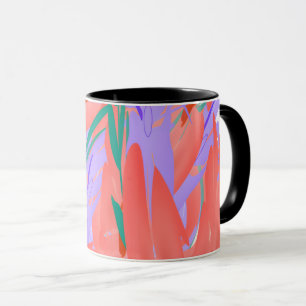 Abstract Blooms: A Splash of Color Mug