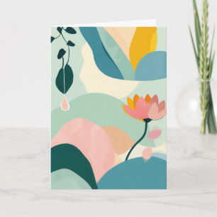 Abstract Blossom Harmony Card