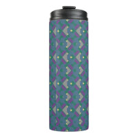 Abstract Blue and Purple Pattern with Chevrons