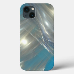 abstract blue and silver case for Samsung Galaxy