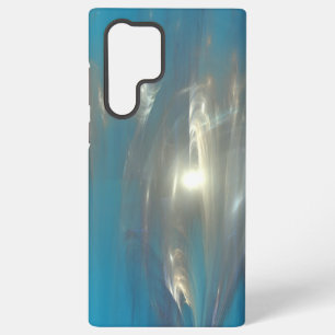 abstract blue and silver case for Samsung Galaxy
