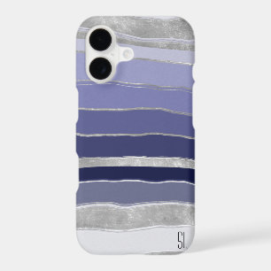 Abstract Blue and Silver Personalised