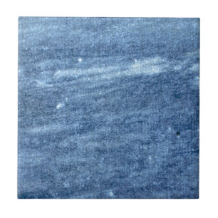 Abstract Blue and White Marble Tile