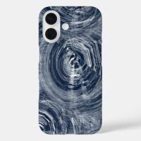 Abstract Blue and White Swirl Pattern