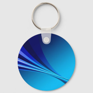 Abstract Blue Background Banner Key Ring
