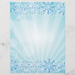 Abstract Blue Background Vector Graphic snowflakes Flyer