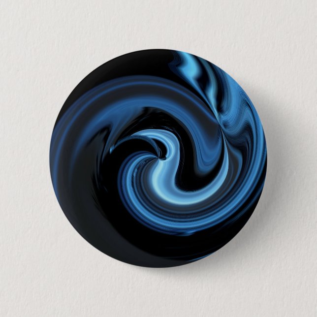 Abstract Blue Bird *personalise* 6 Cm Round Badge (Front)