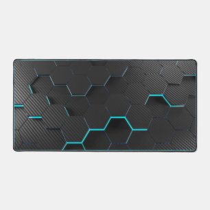 Abstract Blue/Black Desk Mat! Mat