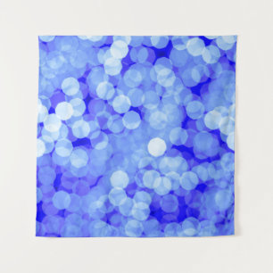 Abstract Blue Bokeh: Classic Background Tapestry