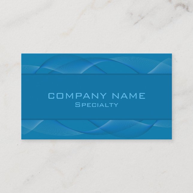 Abstract blue Business Cards (Front)