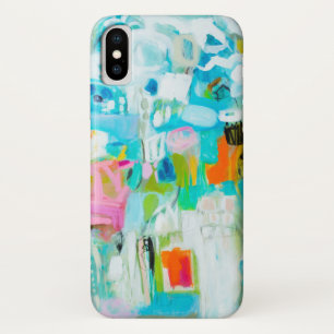 Abstract Blue iPhone X Case