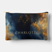 Abstract Blue Celestial Custom Name Bridal