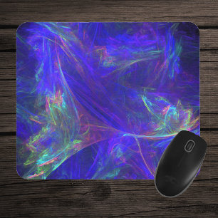 Abstract Blue Colourful Mists Mouse Pad