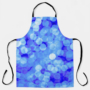 Abstract blue colours light bokeh. Classic blue ba Apron