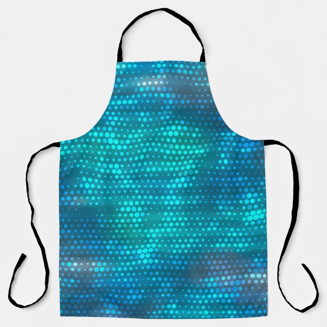 Abstract blue creative background apron (Front)