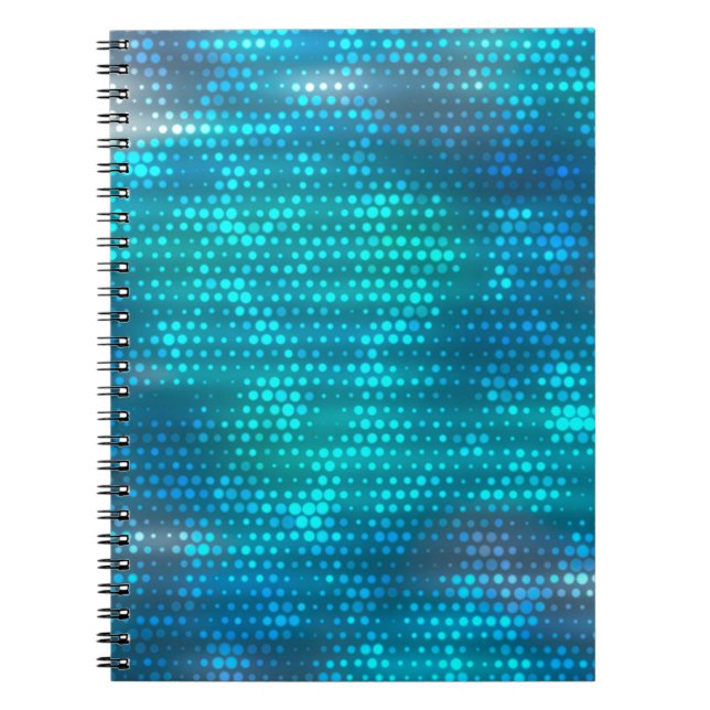 Abstract blue creative background notebook (Front)