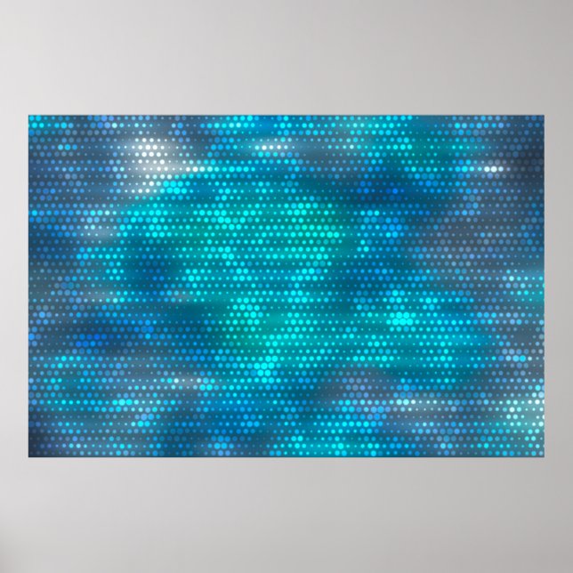 Abstract blue creative background poster (Front)