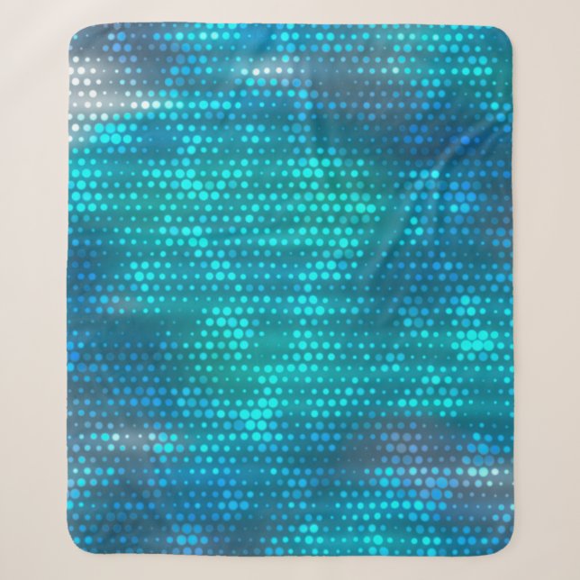 Abstract blue creative background sherpa blanket (Front)
