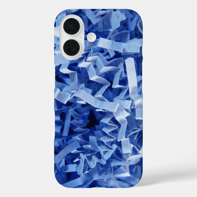 Abstract Blue Crinkled Shredded Paper Photography Case-Mate iPhone Case (Back)
