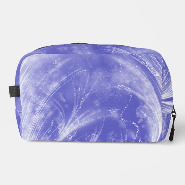 Abstract Blue Dandelions & fireflies  Dopp Kit (Front)