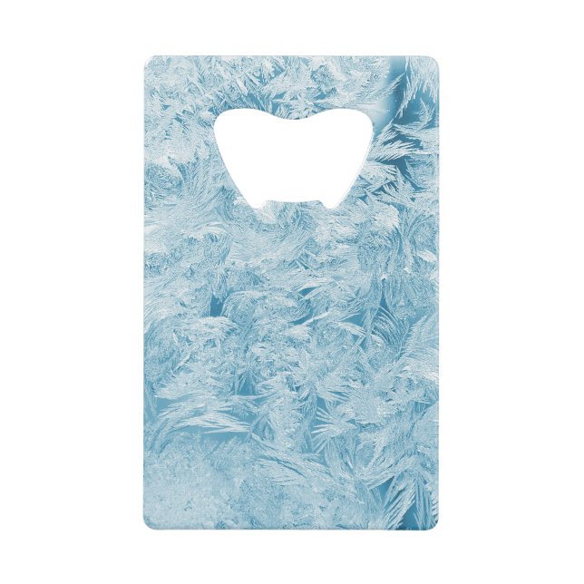 abstract blue feathers and snowflakes (Front)