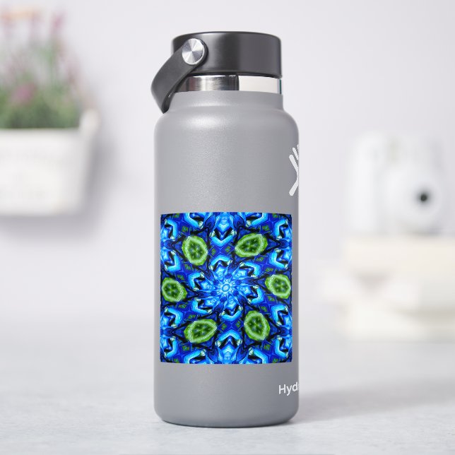 Abstract Blue Floral Pattern (HydroFlask)